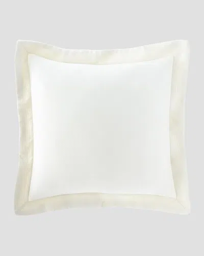 Peacock Alley European Angelica Pique Sham In Pearl