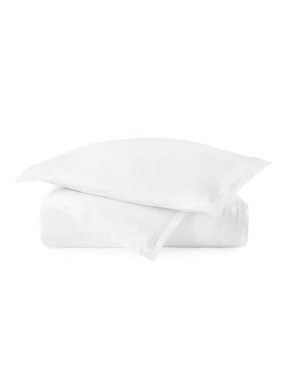 Peacock Alley European Washed Linen Duvet Cover & Sham Collection In White