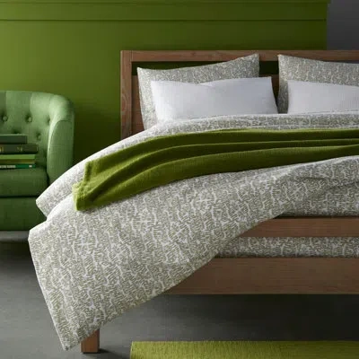 Peacock Alley Fern Single Duvet Cover In Olive