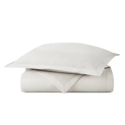 Peacock Alley Hamilton Pearl Standard Cotton 100% Cotton Reversible Coverlet/bedspread