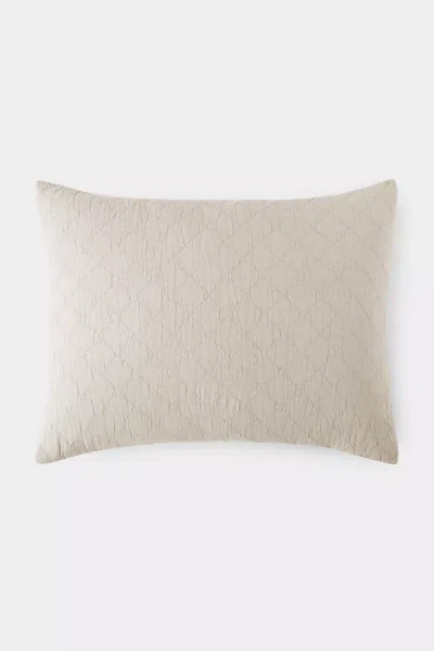 Peacock Alley Heritage Stonewashed Linen Sham In Neutral