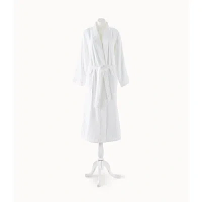 Peacock Alley Jubilee Textured Bathrobe In White