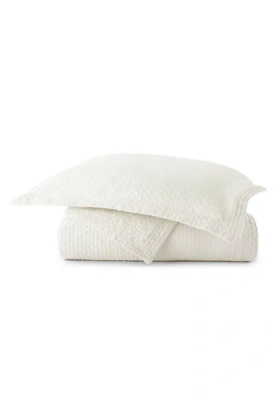 Peacock Alley Juliet Matelassé Lightweight Coverlet In White