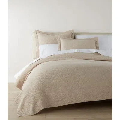 Peacock Alley Mia 100% Cotton Coverlet In Dune