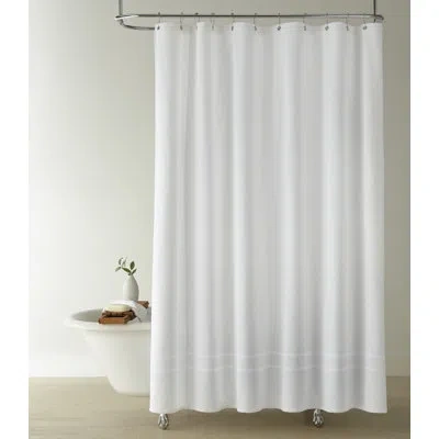 Peacock Alley Montauk Shower Curtain In White