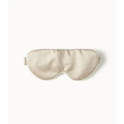 Peacock Alley Mulberry Silk Sleeping Mask In Latte
