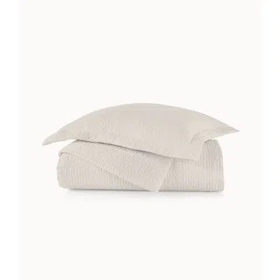 Peacock Alley Olivia 100% Cotton Coverlet In Linen