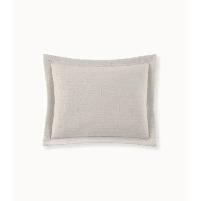 Peacock Alley Olivia Matelassé Linen/white Cotton Piece Sham
