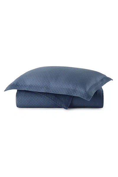 Peacock Alley Oxford Matelasse Coverlet In Blue