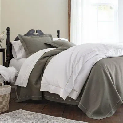 Peacock Alley Rio Linen Coverlet In Driftwood