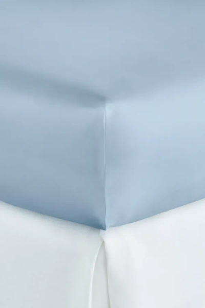 Peacock Alley Soprano Sateen Fitted Sheet In Blue