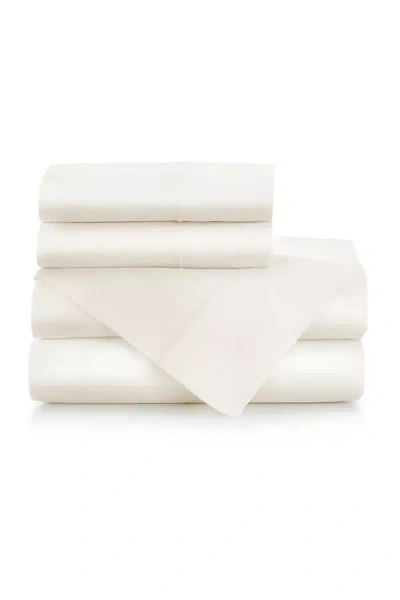 Peacock Alley Soprano Sateen Sheet Set In White