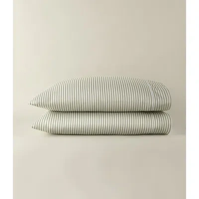 Peacock Alley Windsor Stripe Classic Printed Sheet Set In Stripe Moss