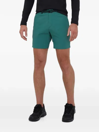 Peak Performance Belted Shorts In Green