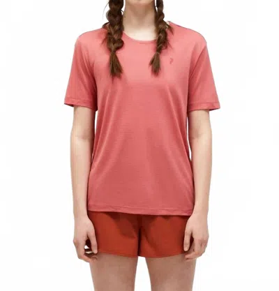 Peak Performance Delta Short Sleeve Tee In Trek Pink In Multi