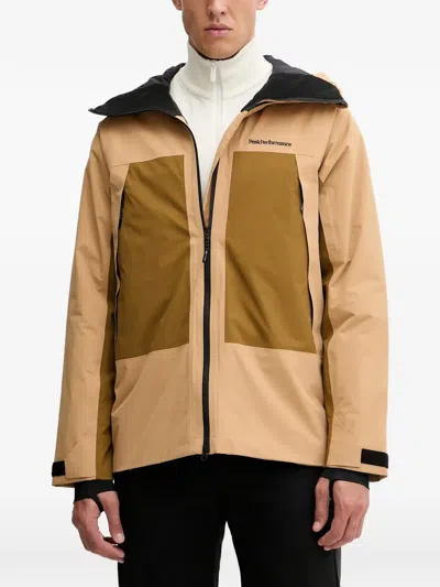 Peak Performance Edge Hipe® Hooded Skiwear In Brown