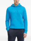 Peak Performance Embroidered-logo Hooded Sweater In Blue