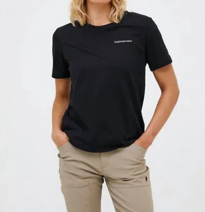 Peak Performance Explore Logo Tee In Black