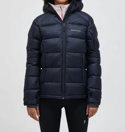 Peak Performance Frost Down Jacket In Black