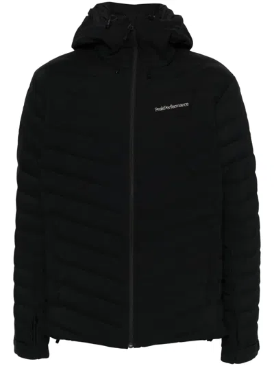 Peak Performance Frost Quilted Ski Jacket In Black
