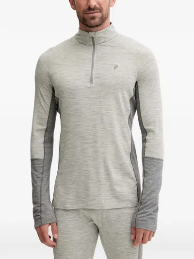 Peak Performance Half-zip Long-sleeve Top In Gray