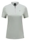 Peak Performance Half-zip Polo Shirt In Gray