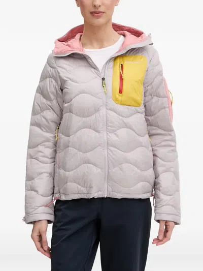 Peak Performance Helium Quilted Hooded Jacket In Gray