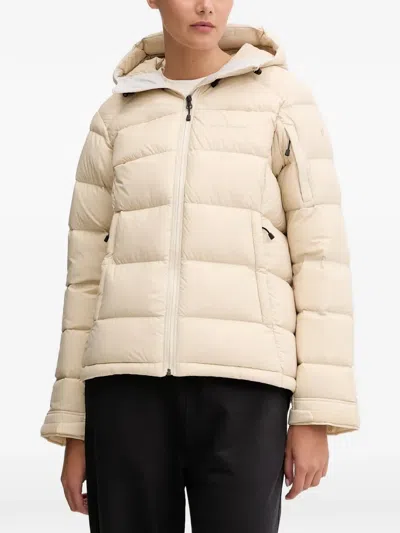 Peak Performance Hooded Padded Jacket In Neutral