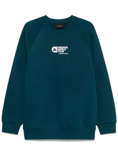 Peak Performance Logo Crew-neck Sweatshirt In Blue