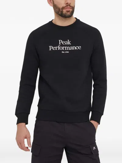 Peak Performance Logo-detail Sweatshirt In Nude