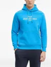 Peak Performance Logo-embroidered Hoodie In Blue