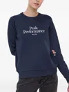 Peak Performance Logo-embroidered Sweatshirt In Blue
