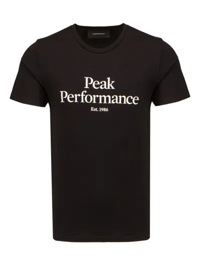 Peak Performance Logo-print T-shirt In Black