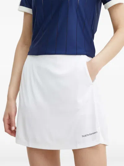 Peak Performance Logo-print Skort In 화이트