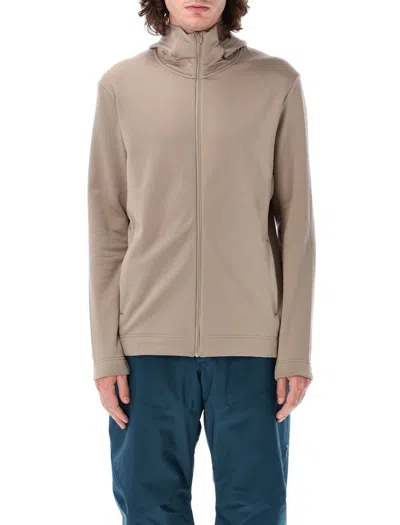 Peak Performance M Rider Tech Zip Hood In Avid Beige