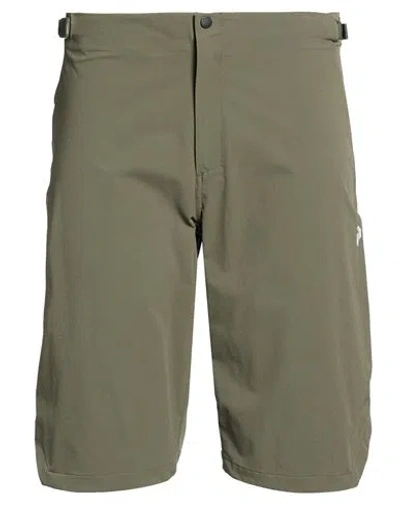Peak Performance Man Shorts & Bermuda Shorts Military Green Size S Polyamide, Elastane
