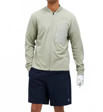 Peak Performance Mid Layer Jacket In Limit Green In Gray