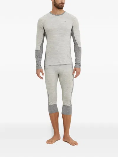 Peak Performance Panelled Cropped Leggings In Gray