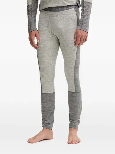 Peak Performance Panelled Leggings In Gray