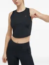 Peak Performance Power Cropped Top In Black