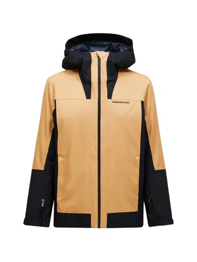 Peak Performance Rider Hooded Jacket In Brown