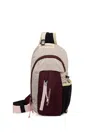 RIPSTOP-TEXTURE LOGO-PRINT BACKPACK
