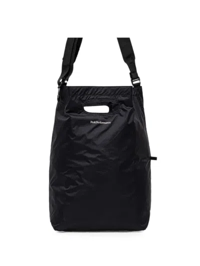 Peak Performance Street Logo-print Tote Bag In Black