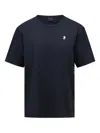 Peak Performance Trail Logo-detail Side-panel Performance T-shirt In Blue