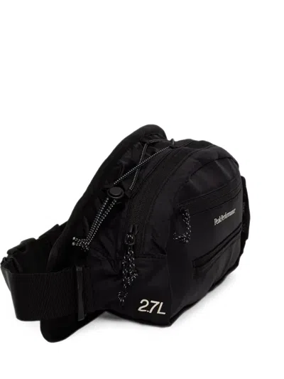 Peak Performance Trail Logo-print Zip-fastening Belt Bag In Black