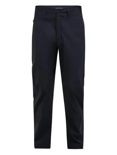 Peak Performance Two-button Straight Trousers In Blue
