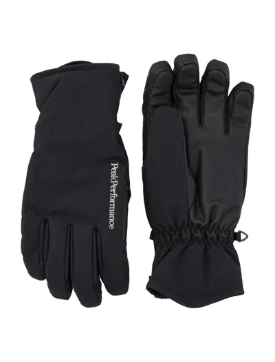 Peak Performance Unite Hipe 2l Insulated Shell Gloves In Black