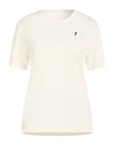 Peak Performance Woman T-shirt Ivory Size S Polyester, Lyocell In Multi