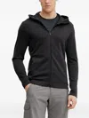 Peak Performance Zip-up Hoodie In Black