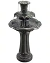 Peaktop Outdoor Lily Tier Fountain In Grey